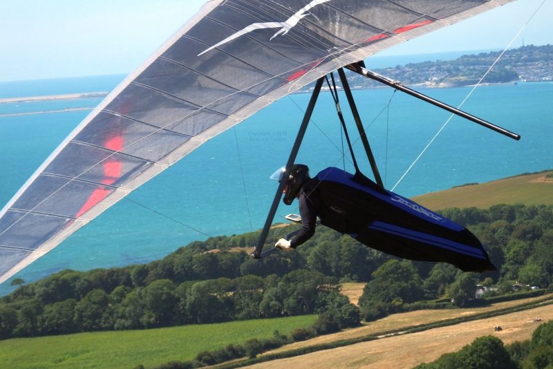 Мотодельтаплан на воде