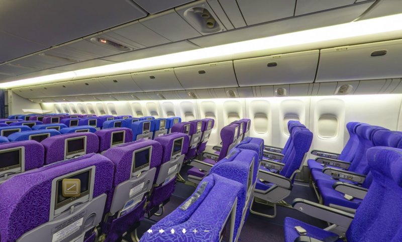 Самолет Боинг 777 салон