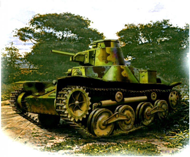 Японский танк ха-го 1/100