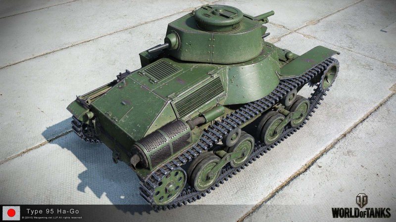 Танк ха-го вид сверху