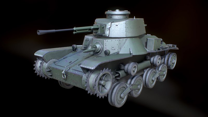 Крохотный японский танк