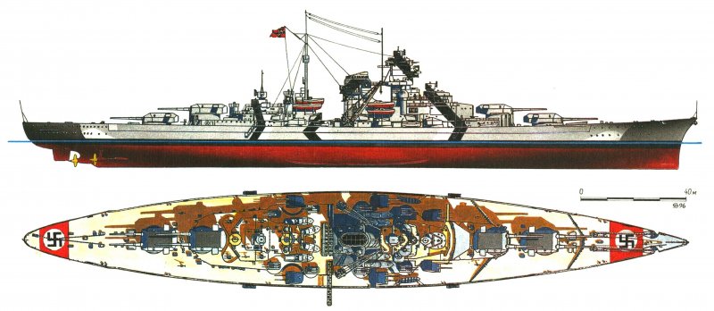 Бисмарк линкор майнкрафт