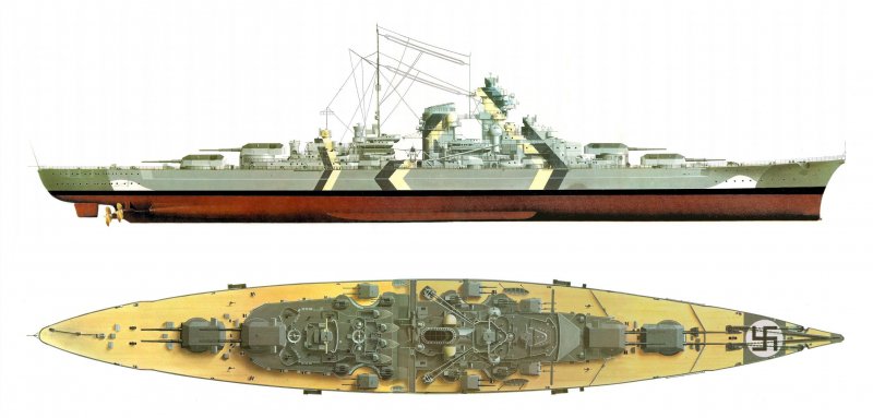 Tirpitz 1939 и бисмарк