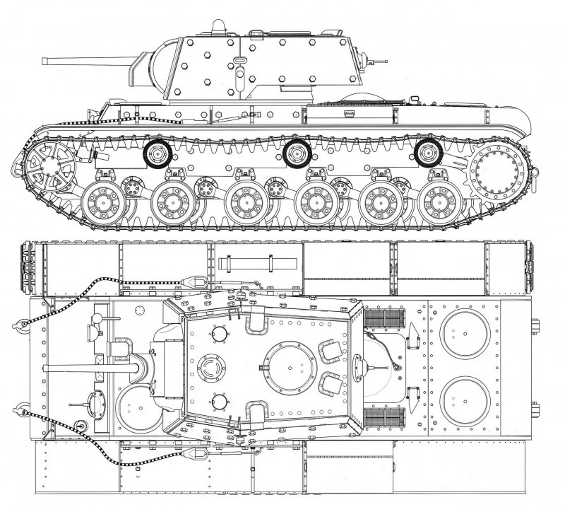 Кв1 танк габариты