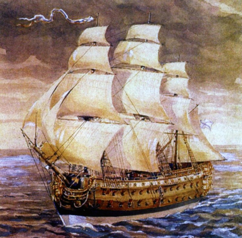 Корабль Полтава Петра 1