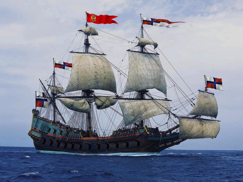 Парусный Трёхмачтовый корабль Апостол пётр