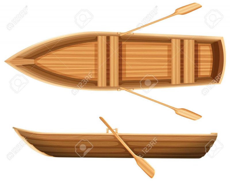 Нарисованная лодка d2