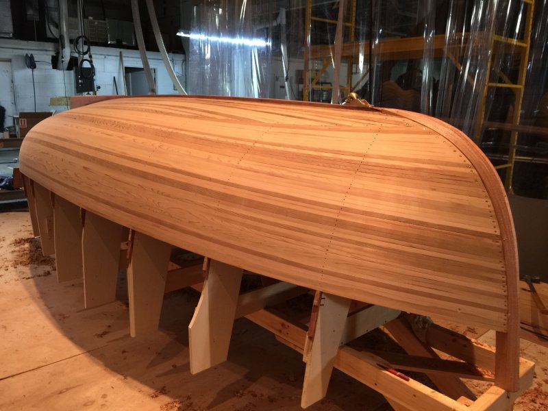 Деревянный корпус яхты