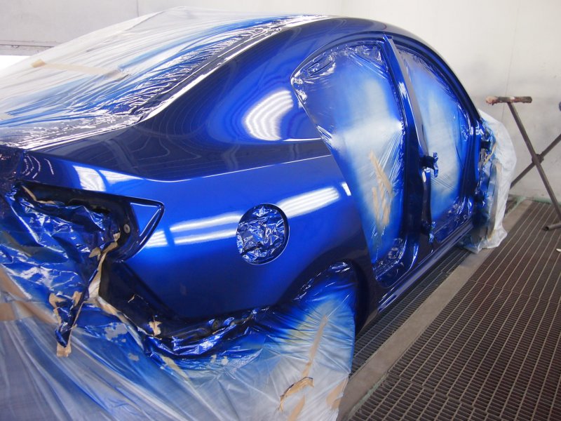 Синий металлик краска для авто