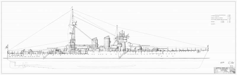 Giulio Cesare линкор чертеж