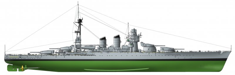 Линкор Джулио Чезаре чертежи