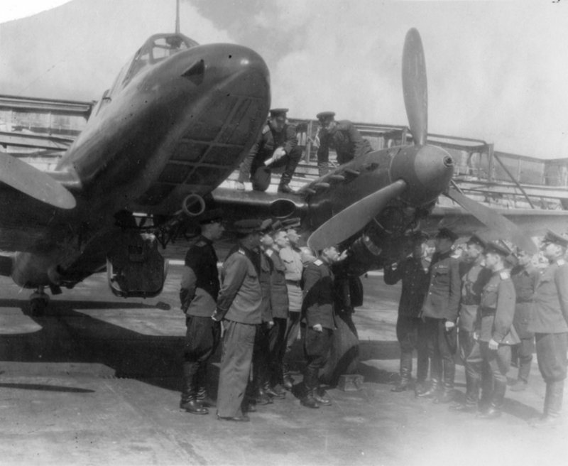 Пилот бомбардировщика пе2