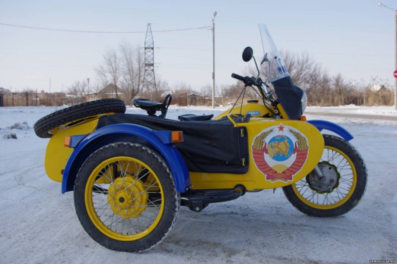 Мотоцикл Урал милицейский
