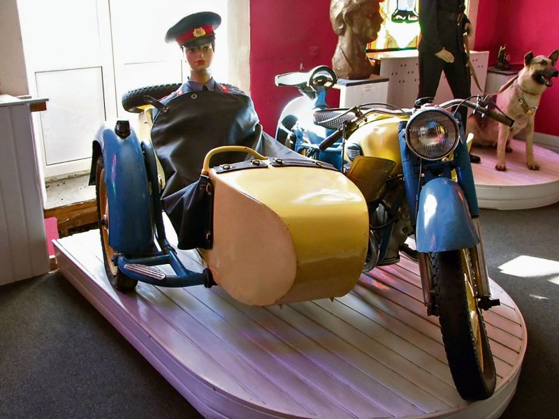 Мотоцикл Урал милицейский