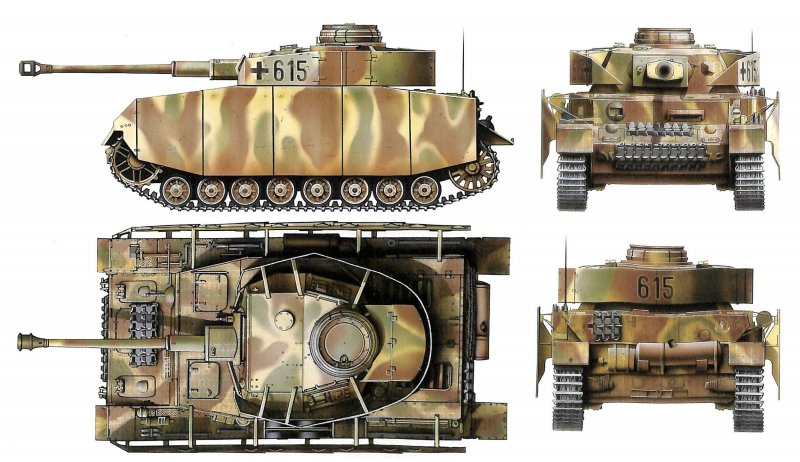 Танк Panzer 4 Ausf.h