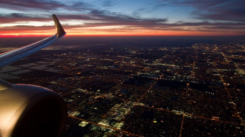 Вид из окна самолета