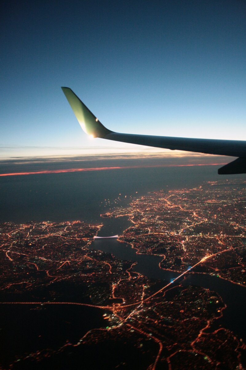 Вид из окна самолета