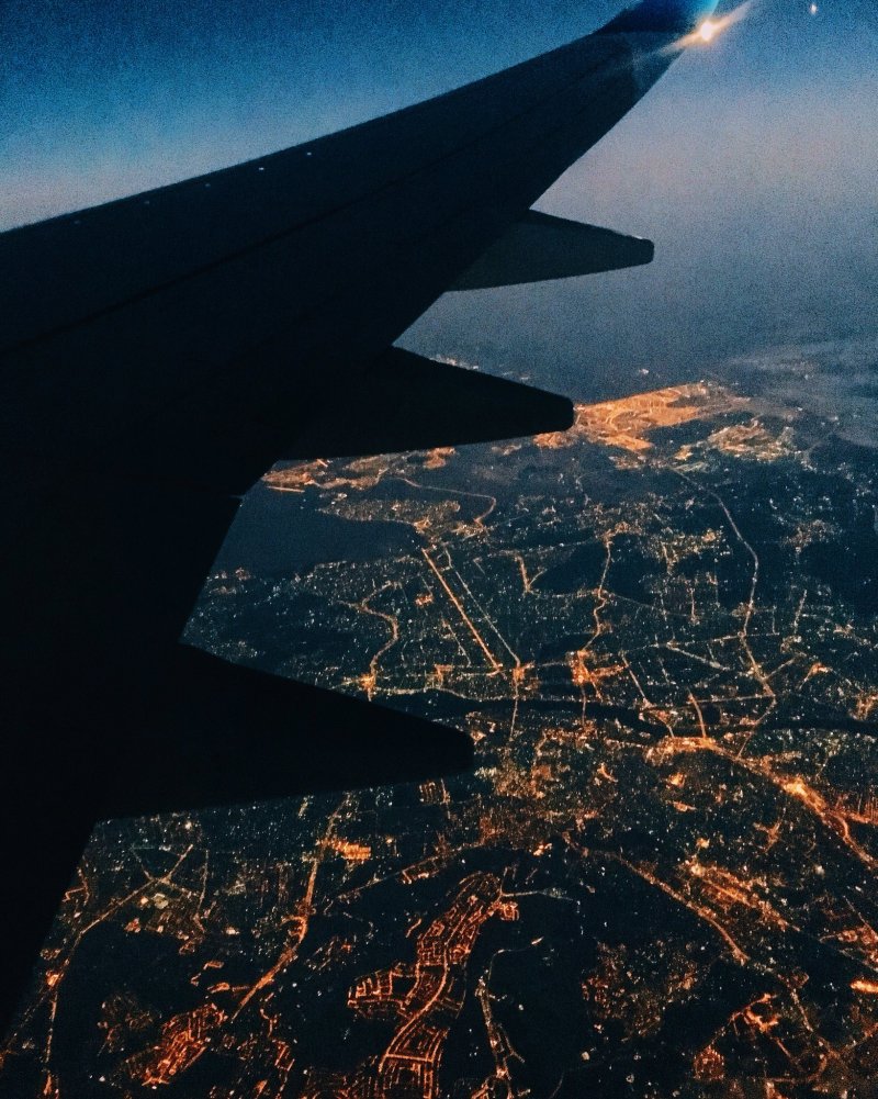 Красивый вид с самолета