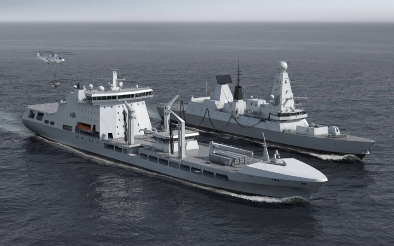 Современный корабль снабжения