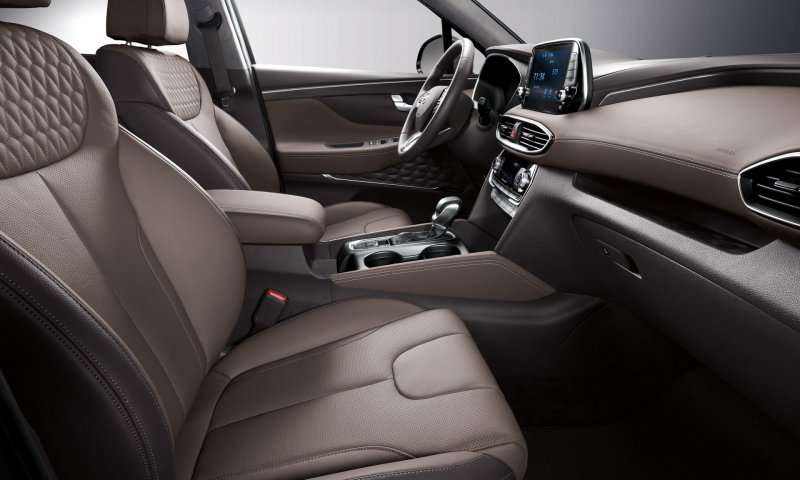Hyundai Santa Fe New 2019 салон