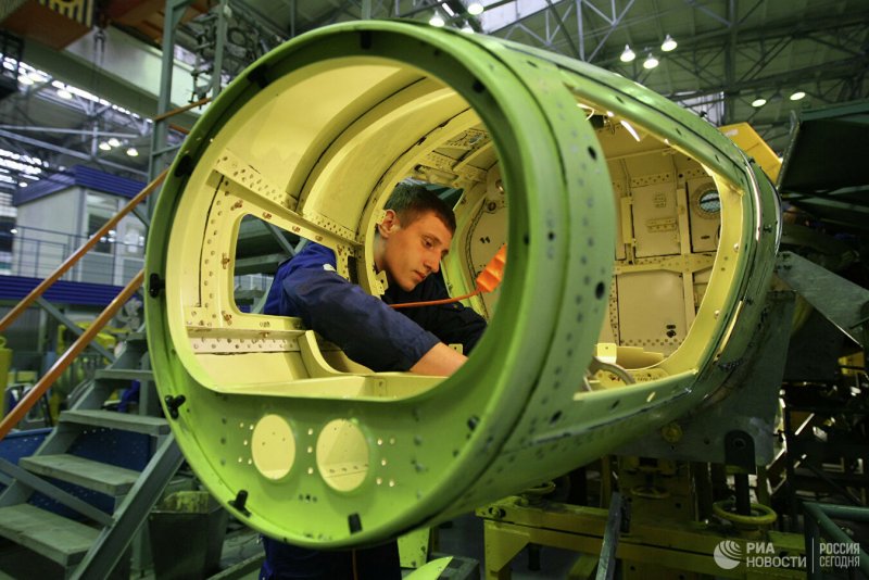 Ульяновск завод Авиастар стапеля МС-21