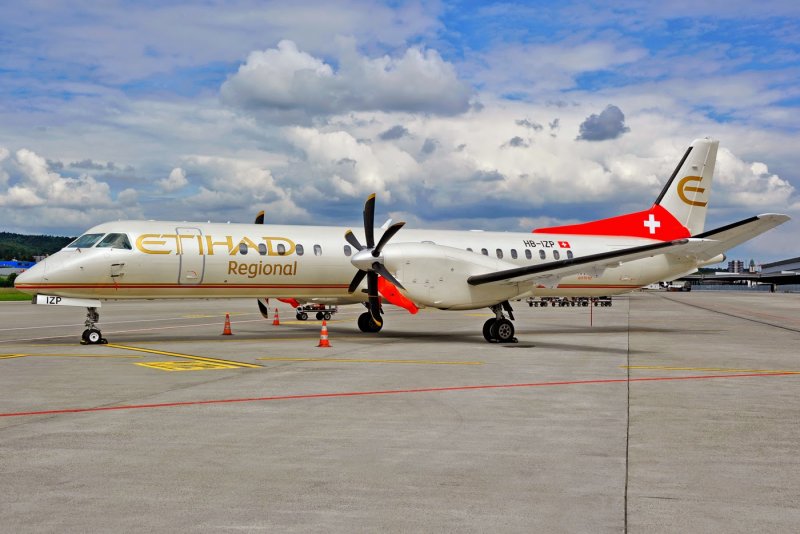 Самолеты Saab 2000 картинка компоновка кресел