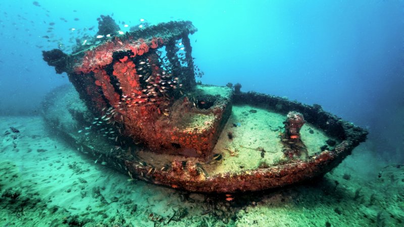 Затонувший корабль Волга - Дон