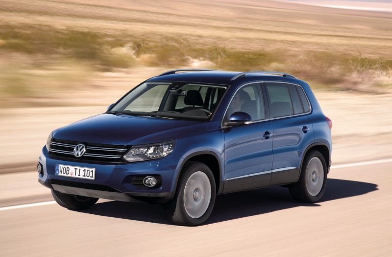 Синий Volkswagen Tiguan 2018