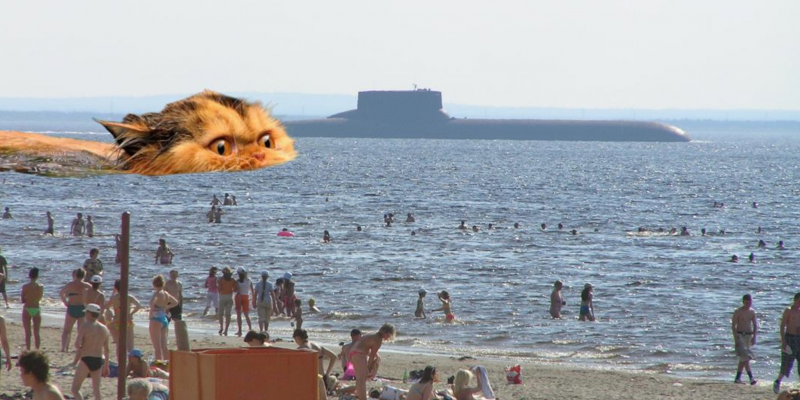 Подводная лодка на пляже