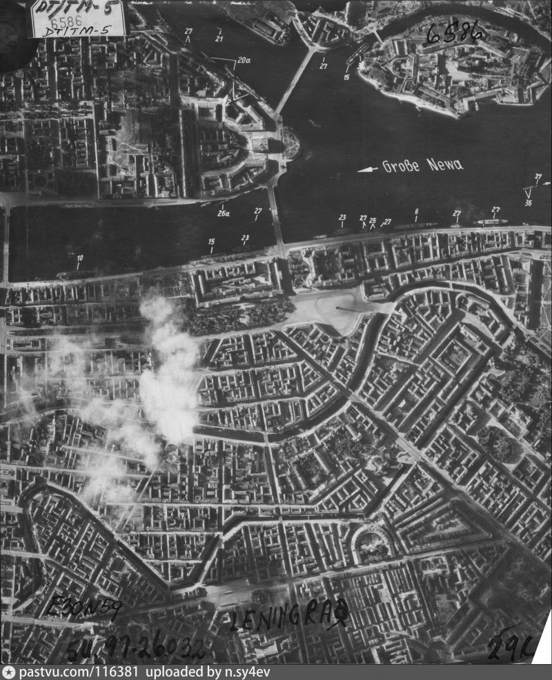 Аэрофотосъемка Ленинграда 1942