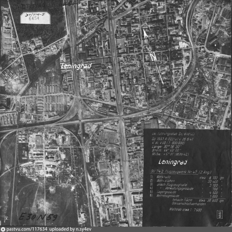 Аэрофотосъёмка Ленинграда 1941