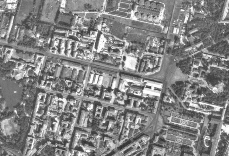 Аэросъемка Ленинграда 1942