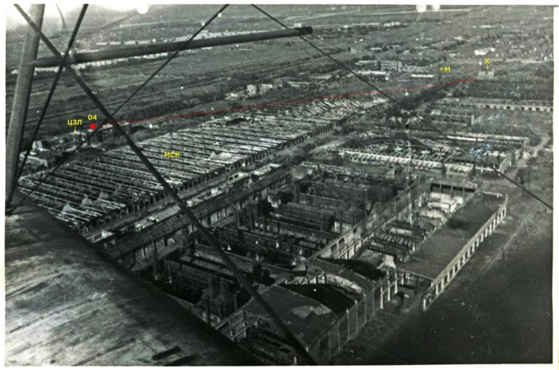 Аэрофотосъемка 1941 года Купчино