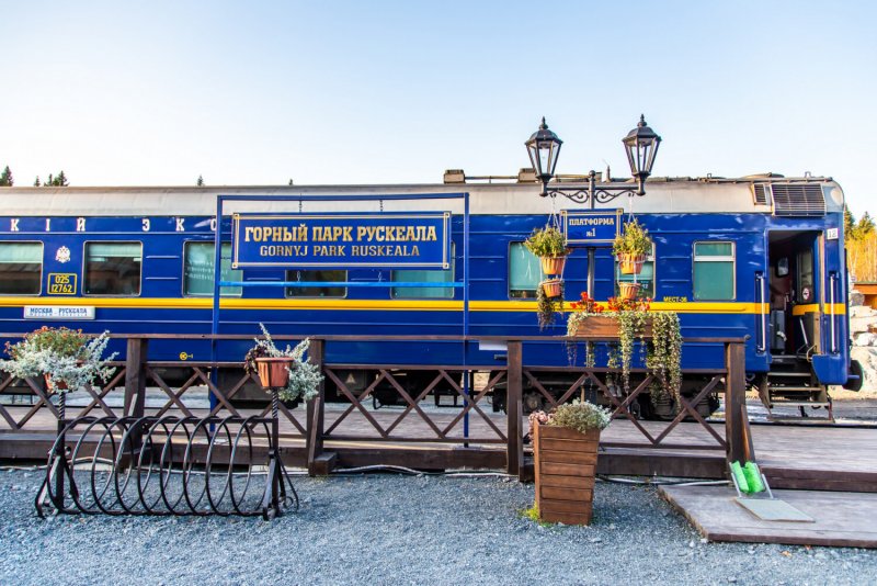 Ретро поезд Рускеала экспресс