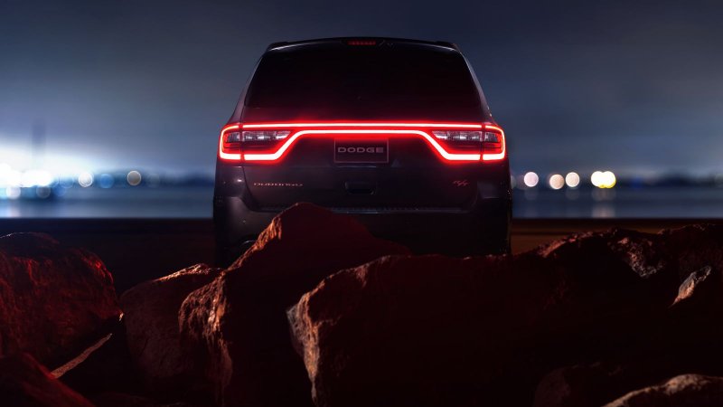 Dodge Durango фары ночью