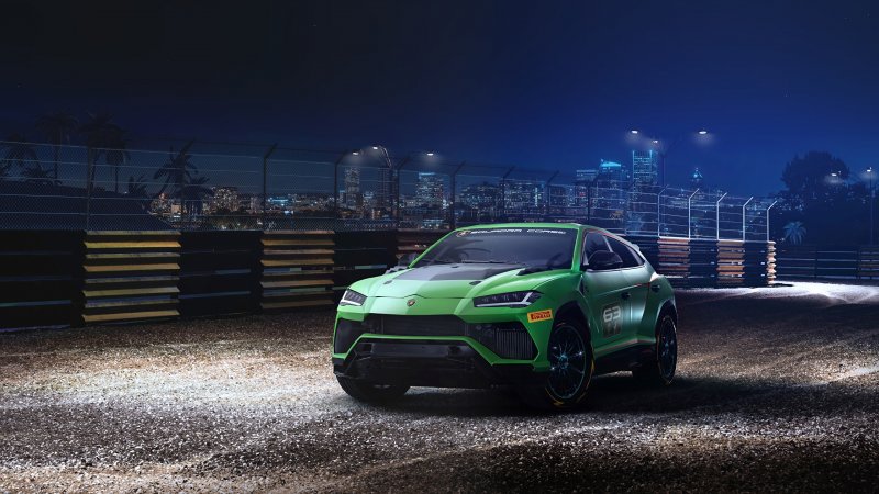 Lamborghini Urus 2020 зелёный