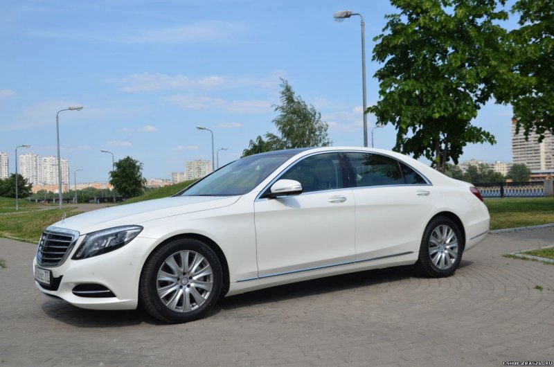 Mercedes s class 222 белый