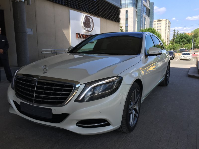 Мерседес w222 AMG белый