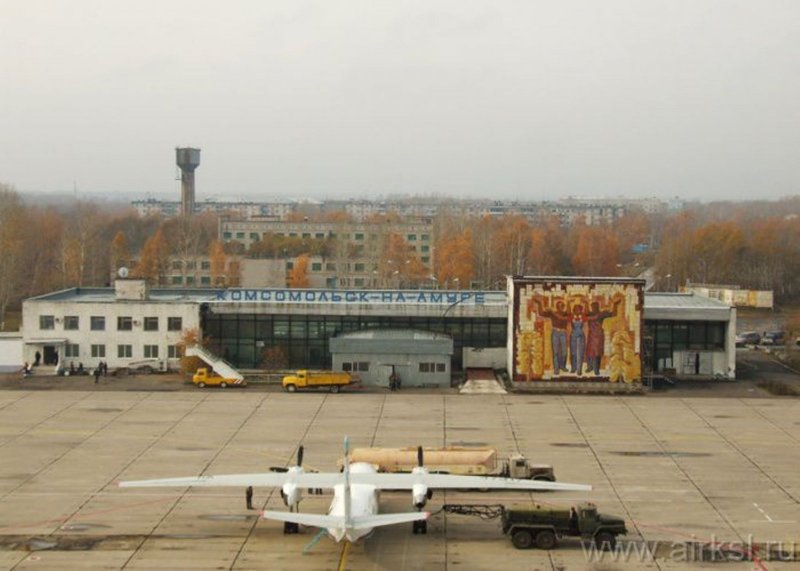 Аэропорт Хабаровск зимой