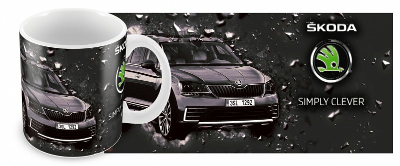 Simply Clever Skoda наклейка