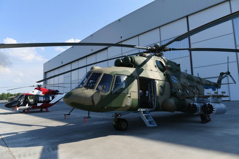 Военный вертолет ми-38т