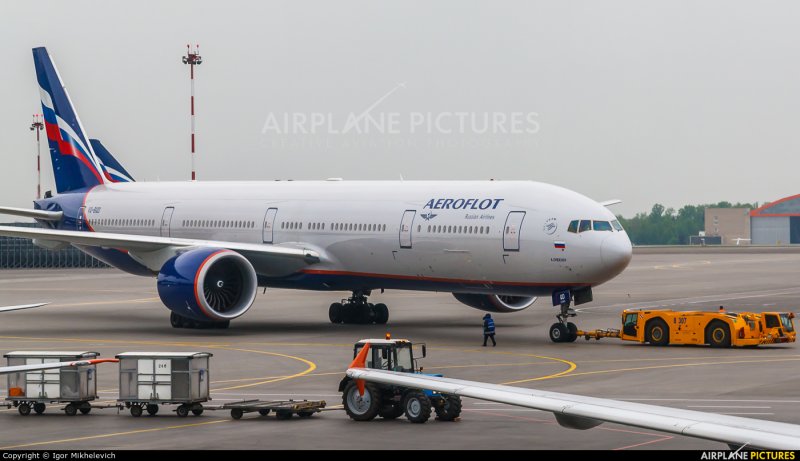 777 300er Аэрофлот салон Москва