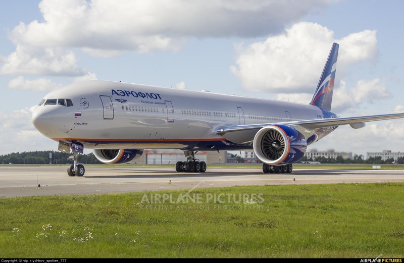 Boeing 777-300er Аэрофлот пилоны