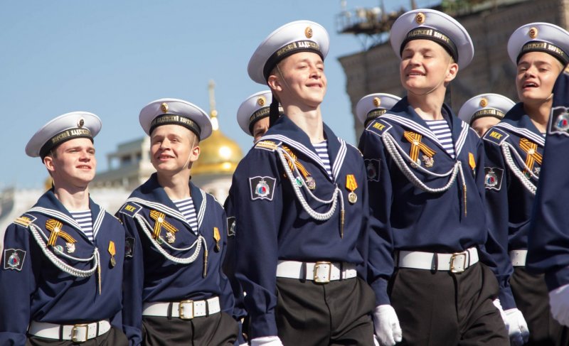 "Нахимовцы" ВМФ СССР парад