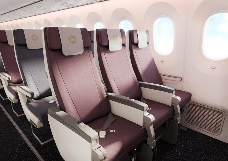 Кресла самолета Боинг 787