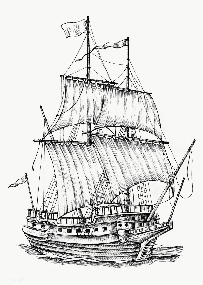Парусник рисунок