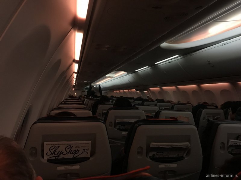 Boeing 737-800 Aeroflot салон