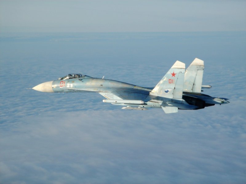 Су-27 истребитель перехват