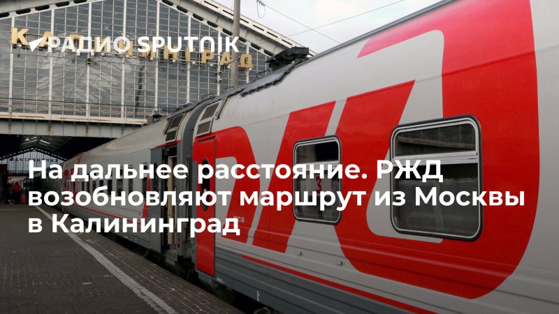 Поезд Калининград Адлер 2020