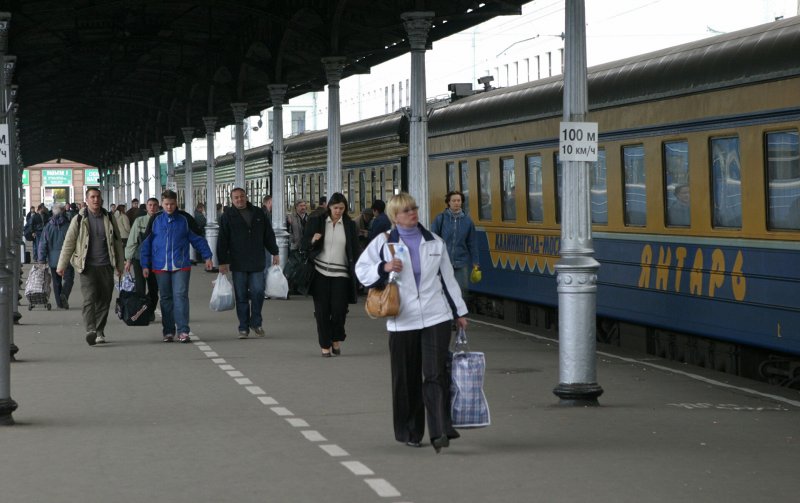 Поезд янтарь Калининград
